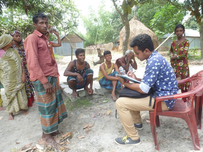 Questionnaire survey among SHS user (Rangpur)